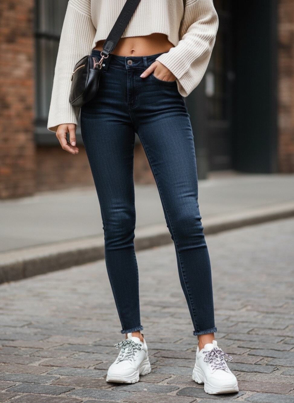 Express Conscious Edit Mid‑Rise Skinny Jeans